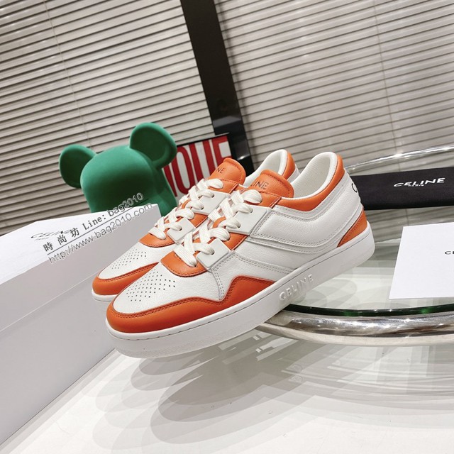 Celine專櫃女鞋 賽琳頂級原版2021春夏走秀情侶款CT-04TRAINER系列運動鞋小白鞋 dx2790